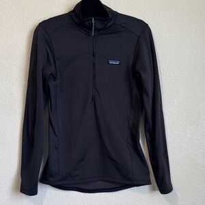 Patagonia  R1 Daily Black 1/4 Zip Pullover Sweater